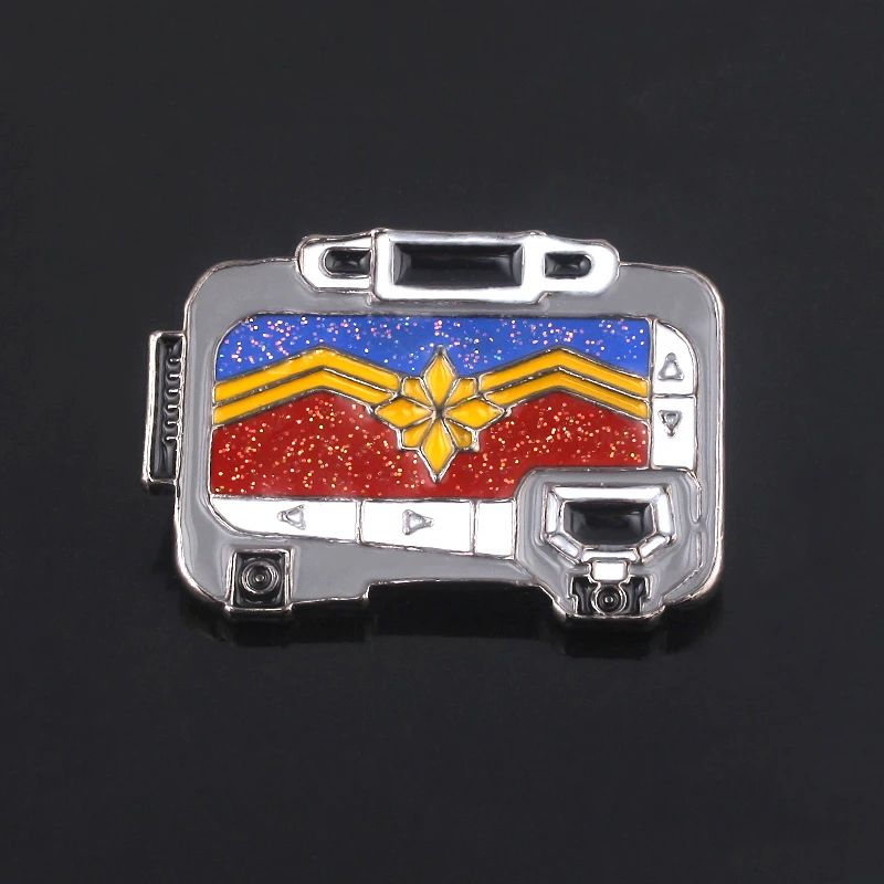 

Captain Marvel Avengers 4 Endgame Brooches Beeper Enamel Pins Badge Jewelry For Man Woman Bag Jewelry