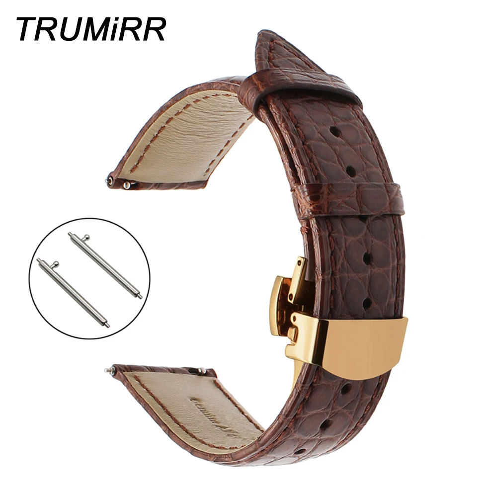 Genuine Alligator Leather Watchband 18mm 20mm 22mm for Patek Philippe Zenith Ulysse Nardin Blancpain Watch Band Croco Strap Belt Genuine Alligator Leather Watchband 18mm 20mm 22mm for Patek Philippe Zenith Ulysse Nardin Blancpain Watch Band Croco Strap Belt