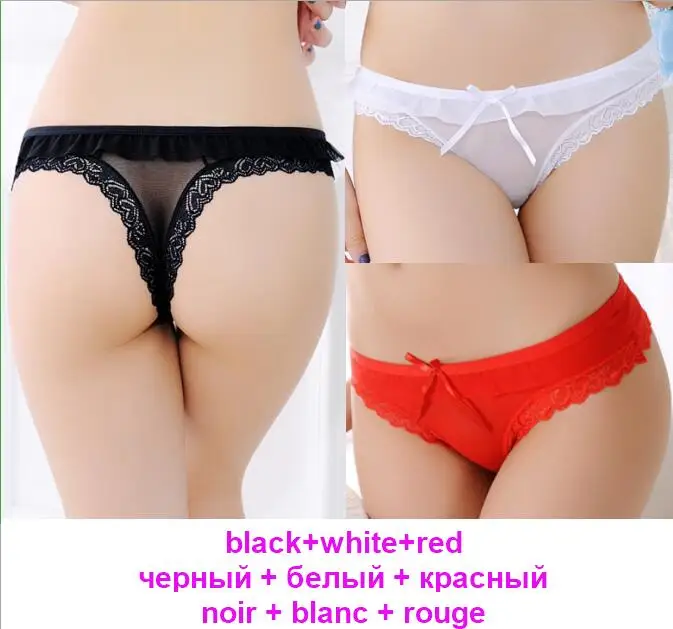 black white red 1504 Женские трусы, сексуальные трусики с оборками, Сетчатое нижнее белье, стринги для девочек-подростков, кружевные трусики, 7 цветов, XXS-L, 1504p3 - Цвет: black white red 1504
