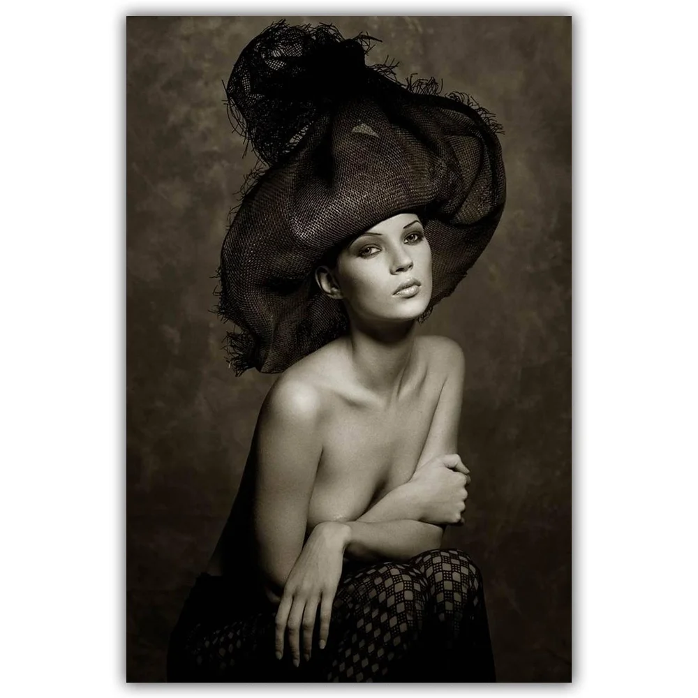 24 Kate Moss английский Vogue Сексуальная Супер Модель Холст плакат - Цвет: 24