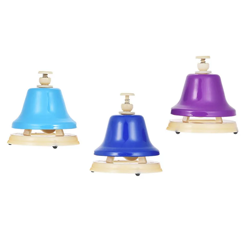 Colorful 8 Note Hand Bell Set Musical Educational Instrument Toy for Children Kids Student