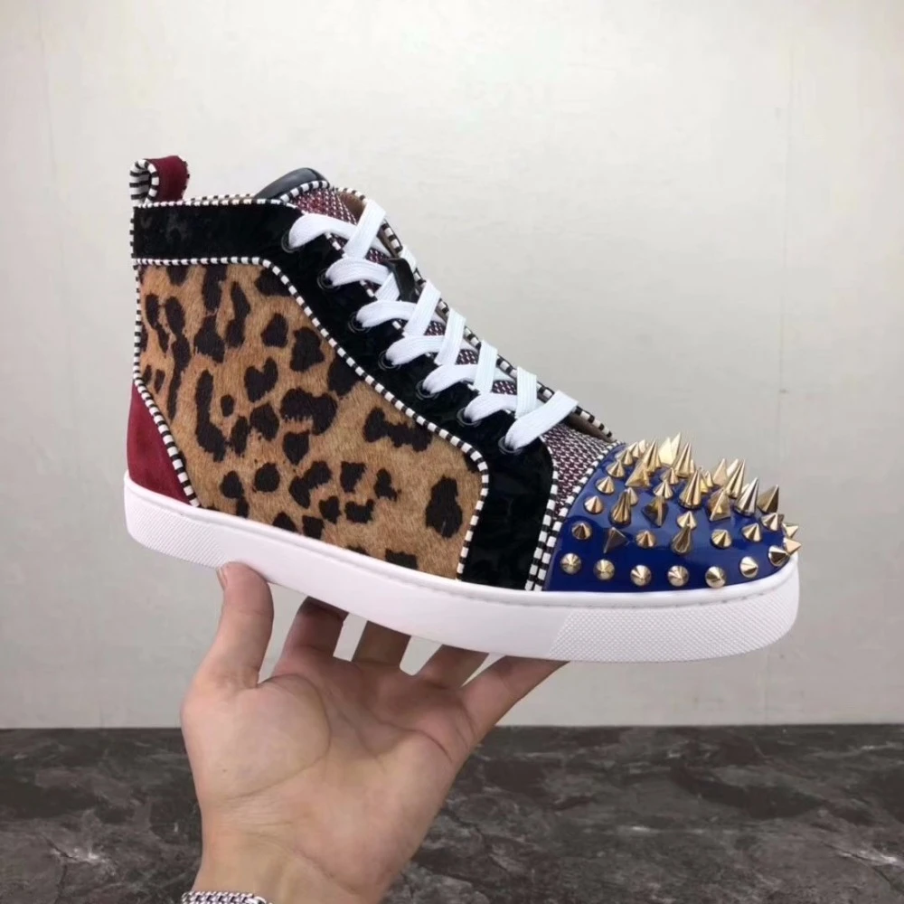 red bottom casual shoes