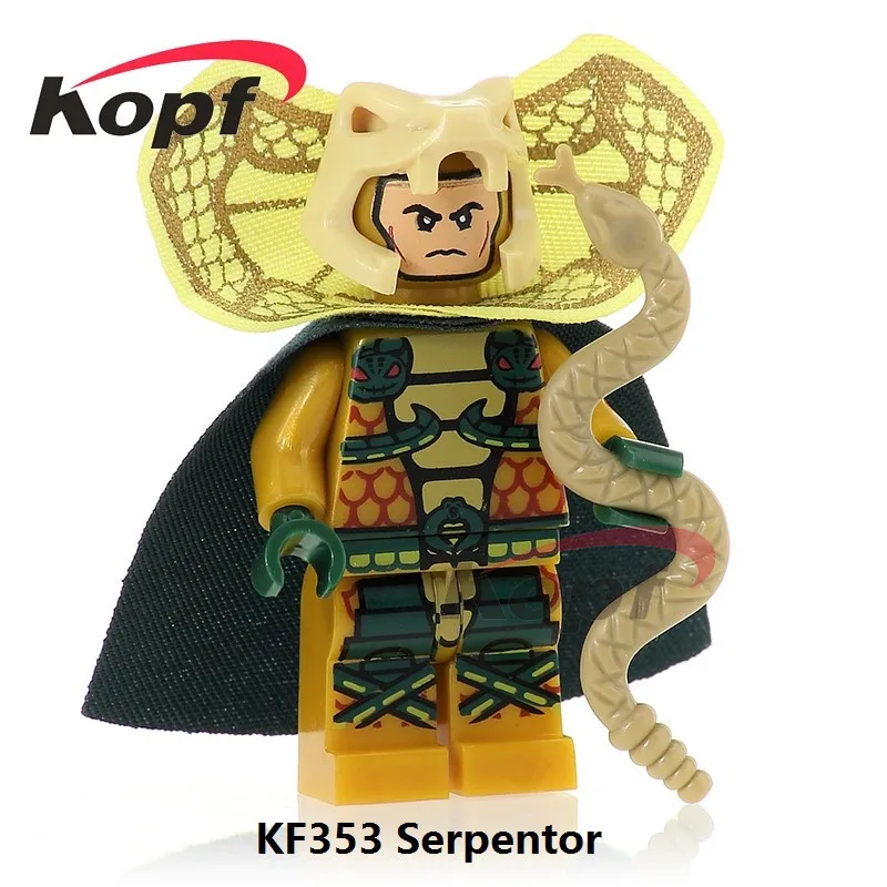 KF349 Super Heroes Gi Joe серия Firefly power Girl Serpentor Stg. Бойня строительные блоки лучшая коллекция детские подарочные игрушки - Цвет: KF353 Without Box