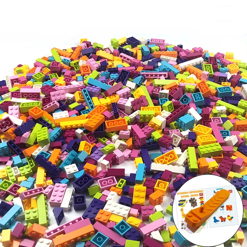 Строительные блоки ZSIIBO 500 шт. Legoings City сделай сам творческие кирпичи объемные
