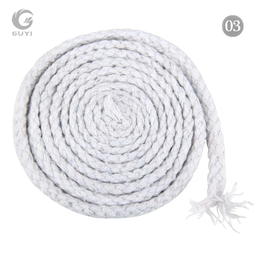 5mm DIY Accessories Braided Round Cotton Cord Cotton Rope Clothing Draw String Twisted Rope 10meters/pc