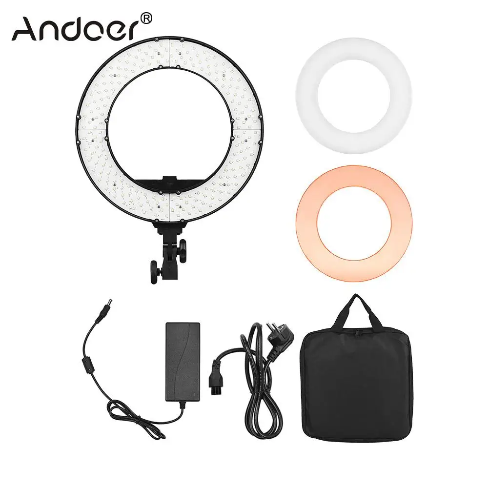 Andoer HD 14D 14" Studio Ring Light Digital Photographic Lighting 36W