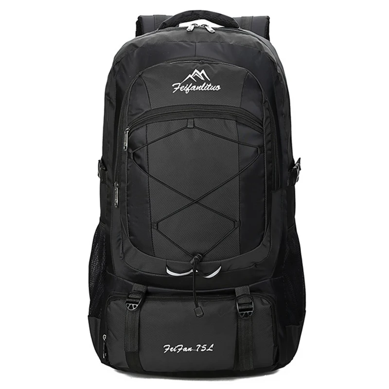 Online 75L impermeable unisex hombres mochila paquete de viaje bolsa de deportes Paquete de Camping al aire libre montañismo senderismo escalada mochila para hombre