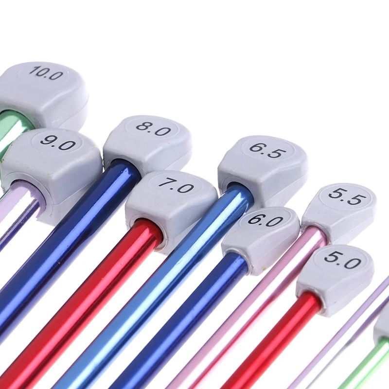 14 Размеры 2,5 мм до 11 мм тунисский афганских вязальные крючки, разноцветные, алюминиевые Вязание иглы крючок разноцветный вязальный крючок