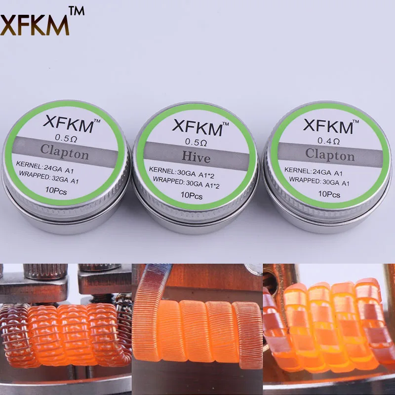 Плоская витая проволока XFKM a1 316 плавленые спирали Clapton готовые спираль пришельцы