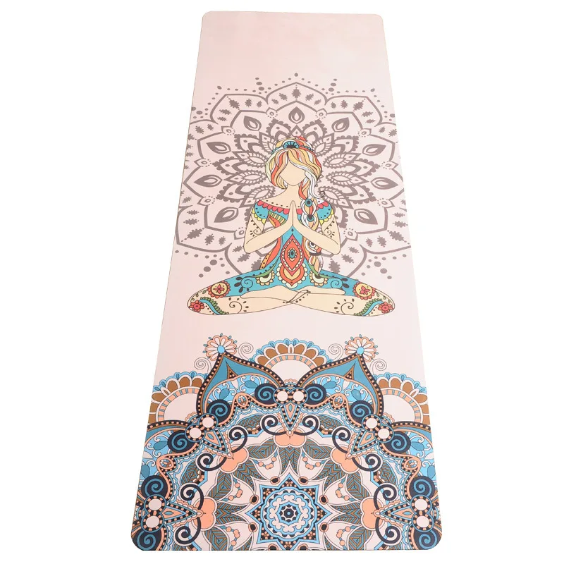 TPE Yoga Mat High Quality Rubber Pad Suede Natural Rubber Super Non-slip Yoga Mat Body Alignment System Thin Natural Rubber Mat