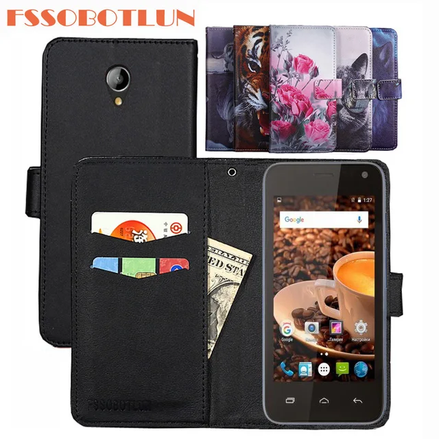 Special Offers FSSOBOTLUN 9 Colors For Haier Aqua A41 Case PU Leather Retro Flip Cover Shell Magnetic Fashion Wallet Cases Kickstand Strap 