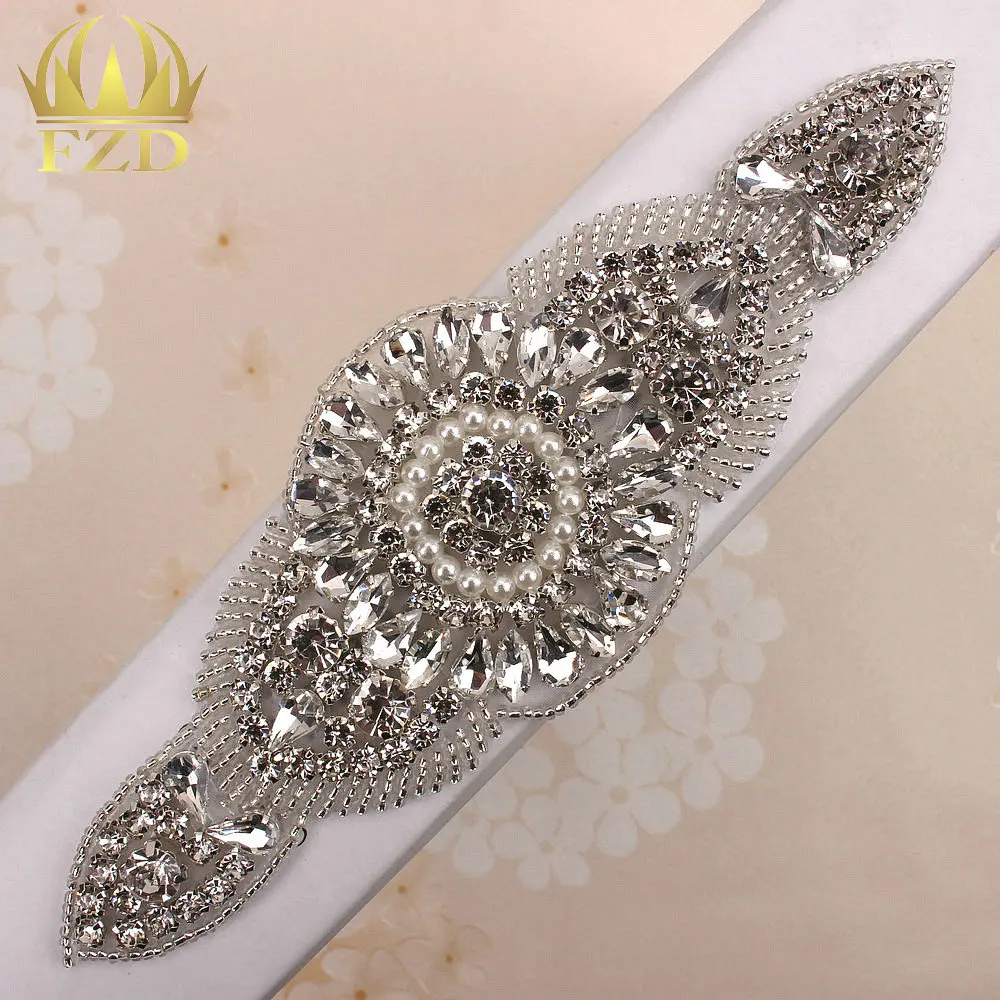 Aliexpress.com : Buy 30 Pieces Clear Rhinestones Applique For Wedding Dresses Beaded Trim