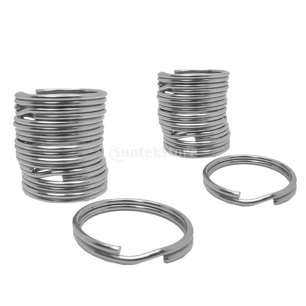 10Pcs Durable Portable Underwater Scuba Diving Outdoor Camping Sports Stainless Steel Split Ring for Gear Attachment 30mm/22mm 10Pcs Durable Portable Underwater Scuba Diving Outdoor Camping Sports Stainless Steel Split Ring for Gear Attachment 30mm/22mm