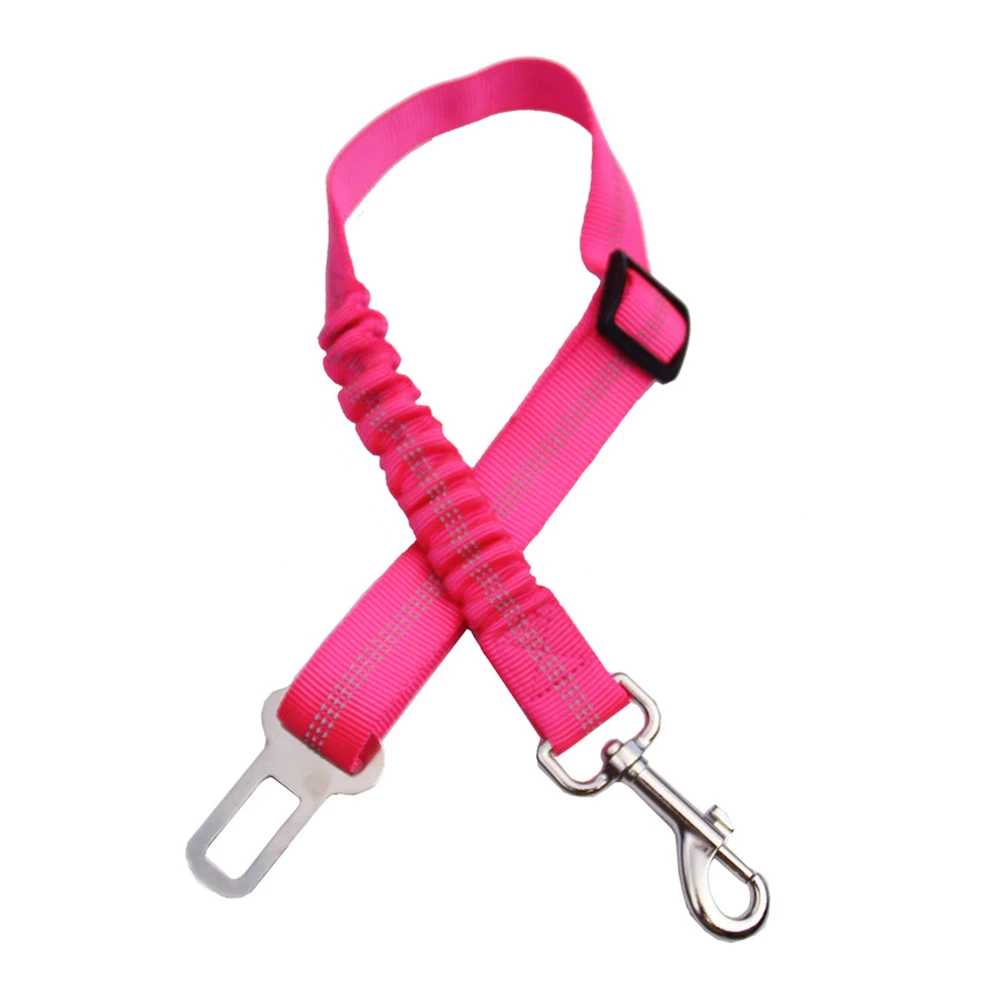 Pink Эластичный регулируемый ремень для питомца, собаки, кошки, Светоотражающий ремень для безопасности бега, эластичный и удобный поводок для питомца - Цвет: Pink