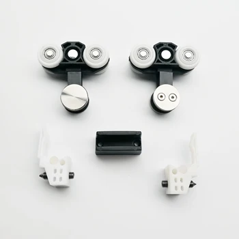 

Stainless steel shower glass sliding door hardware track roller