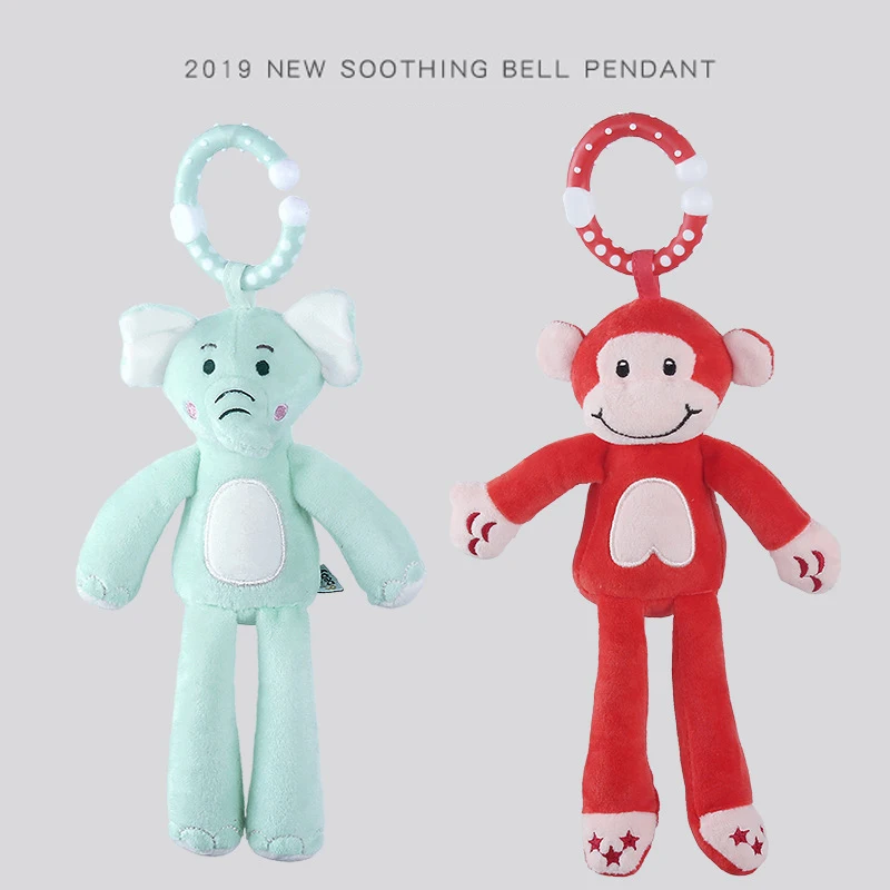 Baby Stroller Toys 0-12 Months Rattles Music Animals Monkey Elephant Mobile Educational Crib Bed Hanging For Newborn Babies Toys