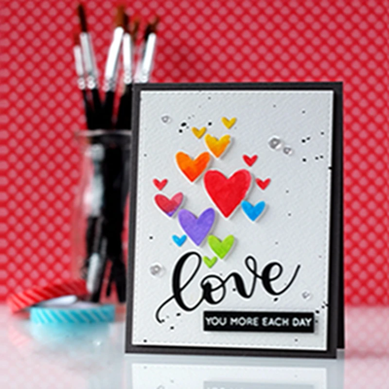 

Word"love" and the Contour Metal Cutting Dies New Stencils for DIY Scrapbooking DIY Paper Cards Craft Making Fun Decoration