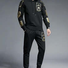 Мужская одежда, спортивный костюм, летние повседневные Костюмы, Мужская толстовка из хлопка