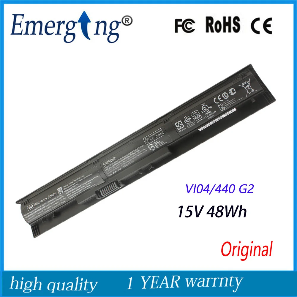 15V 48Wh New Original Laptop Battery for HP VI04 440 G2 HSTNN LB6K TPN