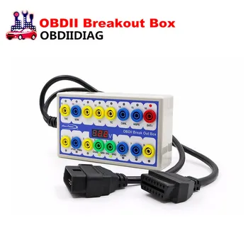 

OBD2 Break out Box Car OBD OBDII Protocol Detector OBDII Break Out Box Diagnostic Connector Detector Free Shipping