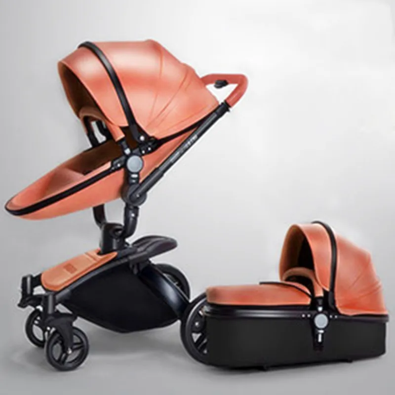Luxury Baby Stroller 15 KG Big Baby Pram Pushchair Golden Strollers For