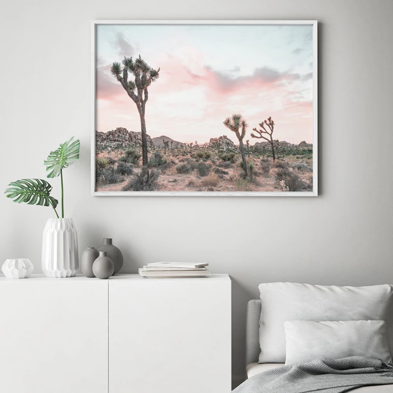 Joshua Tree Print Living Room Decor