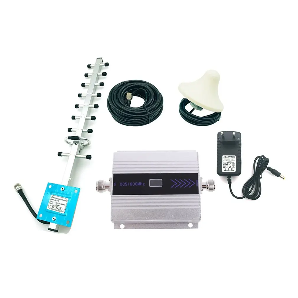 

4G 1800MHz LTE DCS Mobile Signal Booster GSM Repeater LTE Amplifier with High Gain Aerial Portable Signal Extender
