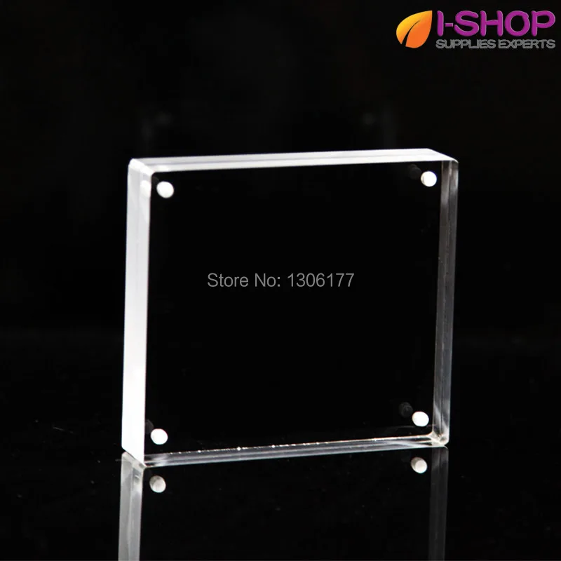 Double sided acrylic frame with polished edges 90x100mm YCX 01