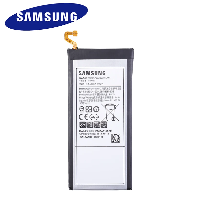 Оригинальная Аккумуляторная батарея Samsung для GalaxyA9 + A9000 A9 Pro 2016|Аккумуляторы
