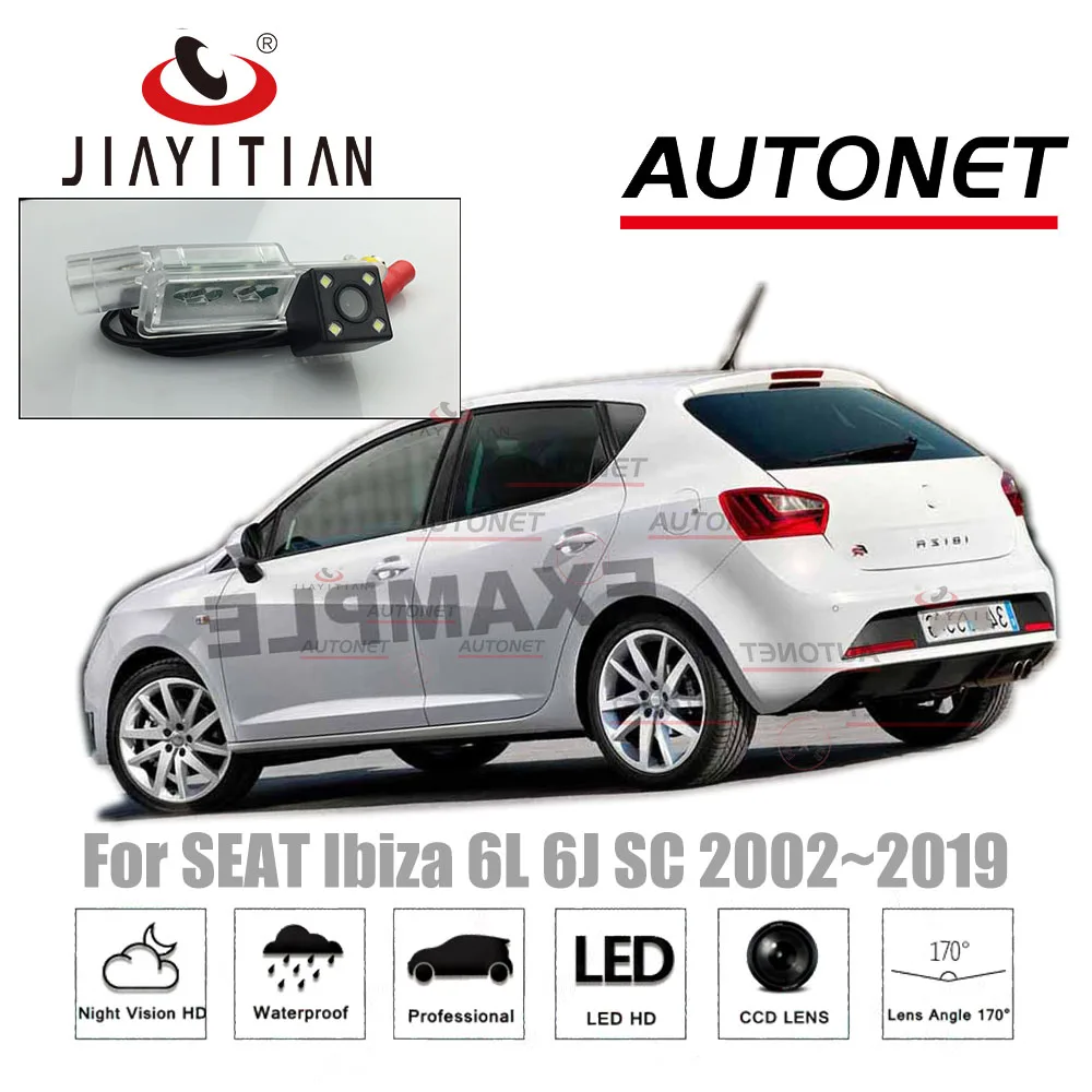 Jiayitian заднего вида Камера для SEAT Ibiza 6J 2009 2010 2012 CCD Ночное видение номерного знака Камера обратный Камера