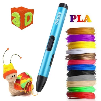 

Dikale 3D Pringting Pen DIY 3D Drawing Pencil Stencils eBook PLA Filament Impresora 3D Imprimant Stift Scribble Pen DIY Gift