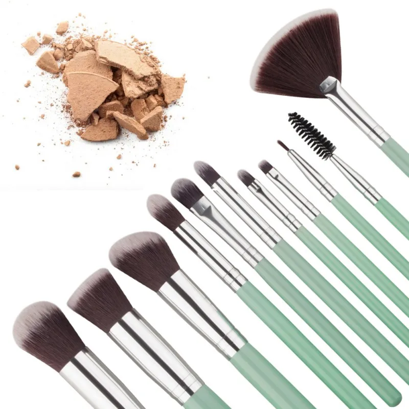 

11pcs Makeup Brushes Maquiagem Beauty Cosmetic Eyeshadow Palette Powder Highlighter Foundation Eyeliner Blush Tool Kit Set