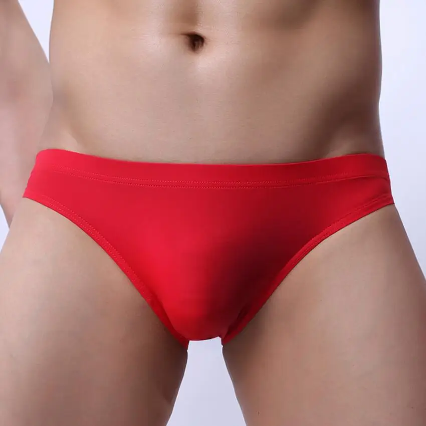 Mens Seamless Briefs Fashion 2016 Summer Ultra Thin Patchwork