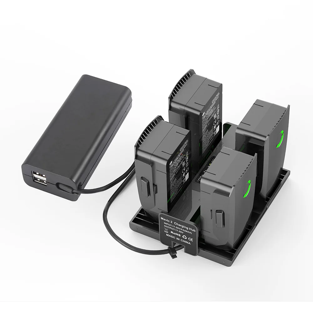 

4 in1 Battery Steward Parallel Charging Hub Board Charger Adapter with Digital Display for Mavic 2 Pro/Zoom RC Quadcopter Drone