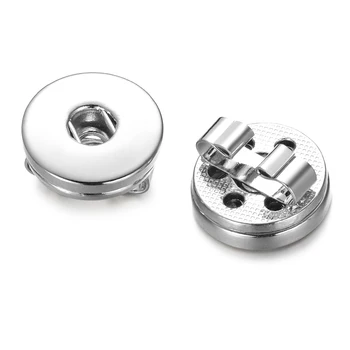 

Wholesale Ginger Snap Bracelets Button Base DIY Moveable 18mm Metal Snap Button Accessories