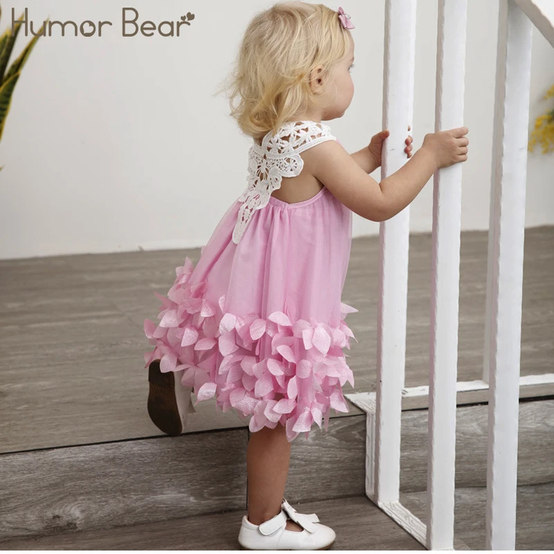 Humor Bear/платье для маленьких девочек; платье для девочек; коллекция года; летнее Брендовое детское платье; кружевное платье принцессы; одежда для детей