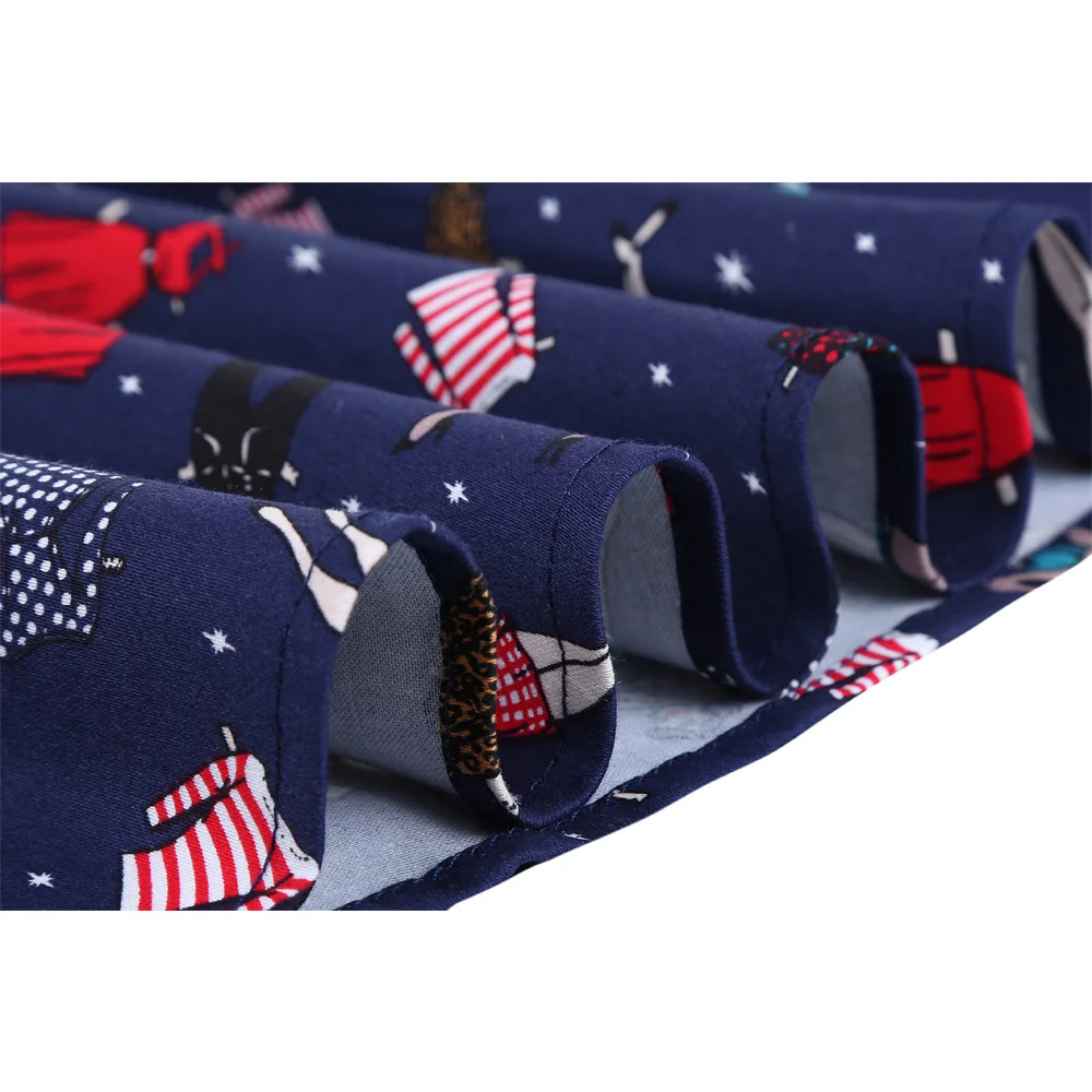 High Waist Women Summer Skater Skirt Cotton Floral Printed Rockabilly Swing Woman Clothing Bouquet Runway 50s 60s Vintage Skirts Skirts