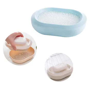 

Simple And Easy Drying Bathroom Kitchen Creative Mesh Sponge Soap Box Holders Dish Tray Accessories Refreshing Sponge