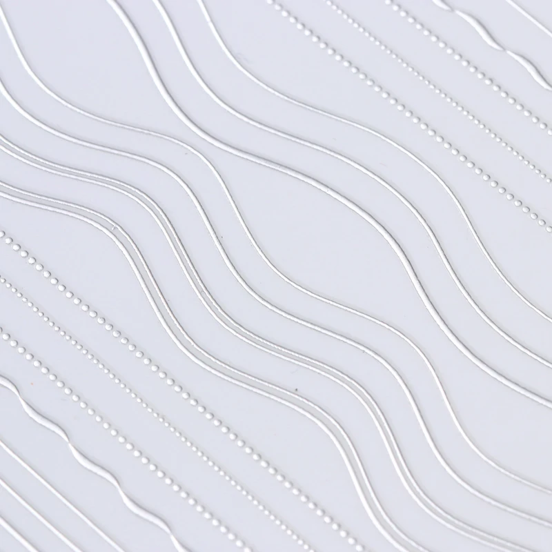 Золотые серебряные линии полосы 3D наклейки для ногтей мульти-размер металлические наконечники клей переводная Наклейка Маникюр украшения для ногтей