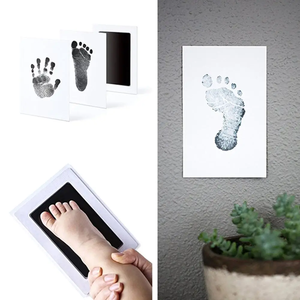 

Baby Clean Inkless Touch Ink Pad Toddler Safe Non-Toxic Footprint Handprint Ink Pads Baby Imprint Smart Mom Baby Items Souvenir