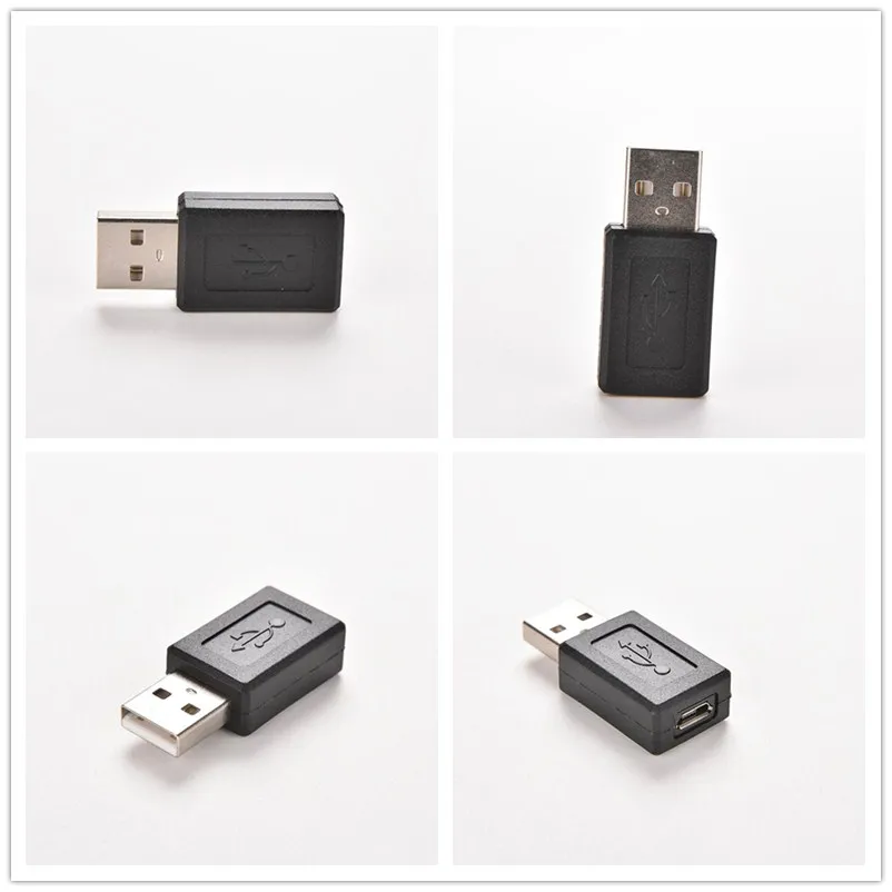 JETTING 1 шт. чёрный твердый USB 2 0 A папа к микро B мама M/F адаптер 5 Pin Разъем