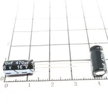 200 Uds X 100% baru Chengx 470 uF 16 V 6X12 aluminio condensador electrolítico C1.