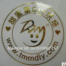 По FedEx настроить logoпрозрачный ПВХ Стикеры этикетки Индивидуальные Золотой логотип 0r Серебряный логотип круглой формы