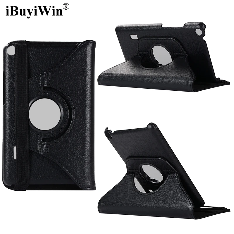 

360 Rotating Case for Huawei MediaPad T3 7.0 BG2-W09 Folding Stand Flip Cover PU Case for Huawei T3 7 WiFi Tablet Funda+Film+Pen