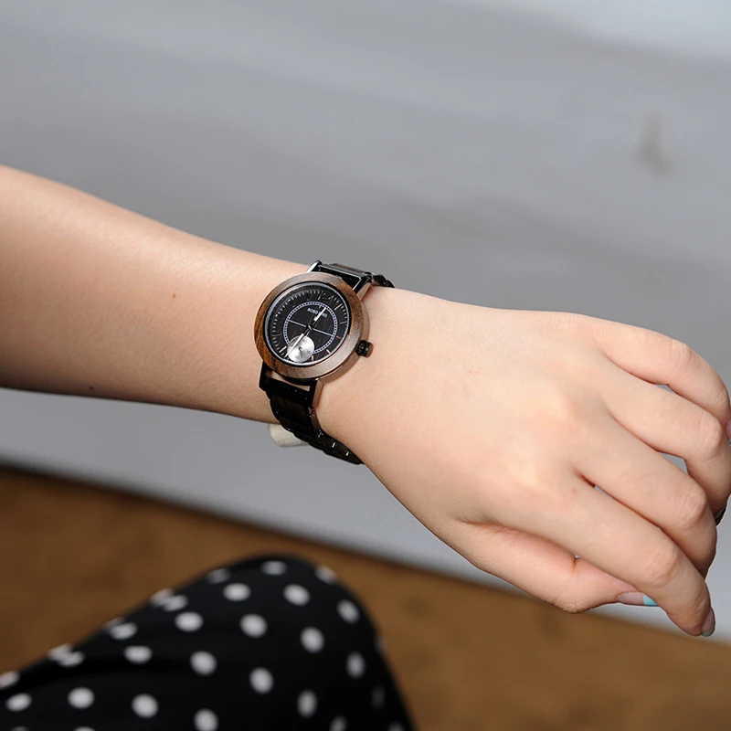 BOBO BIRD Lover's Wooden Watch Men Luxury Metal Wood Wristwatch Special Color New Design Hand Watches erkek kol saati C-R12
