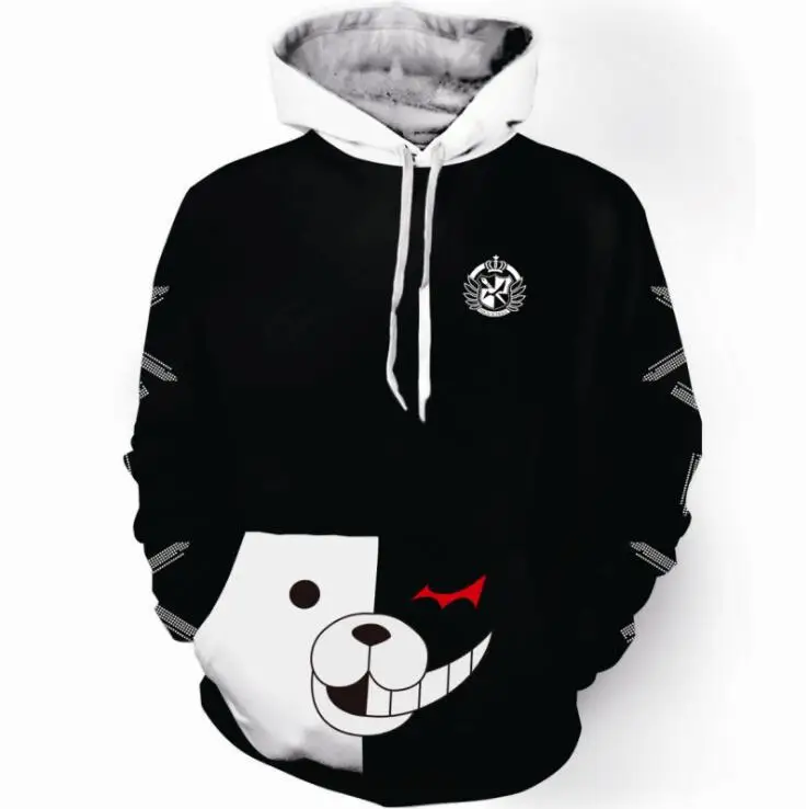 

Anime Danganronpa V3: Killing Harmony Cosplay Monokuma Costumes Hoodies Unisex Adult Clothing