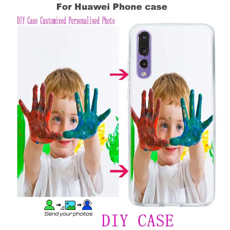 

Unique Personalized Customized DIY Transparent Soft TPU Phone Cases for Huawei Honor Mate P20 P10 P9 10 9 8 7X 7A 7C Pro 6X Lite