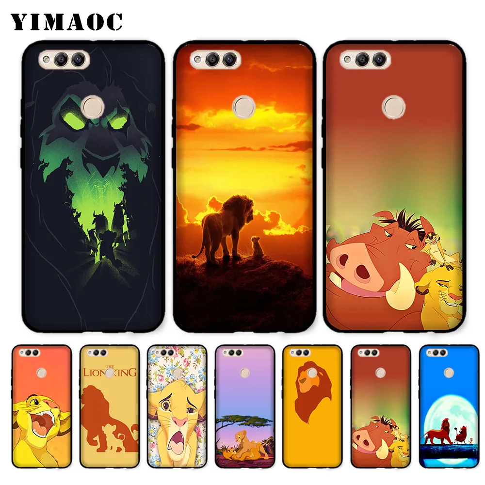 Мягкий чехол YIMAOC lion king для huawei Honor Note 10 9 Lite 8C 8X8 7X 7A 3 GB Pro 7C 6A |