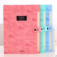 Deli A4 папка 8 сеток портативная многослойная бумага сумка информация пакет широкий Кошелек Сумка для документов школьные офисные принадлежности