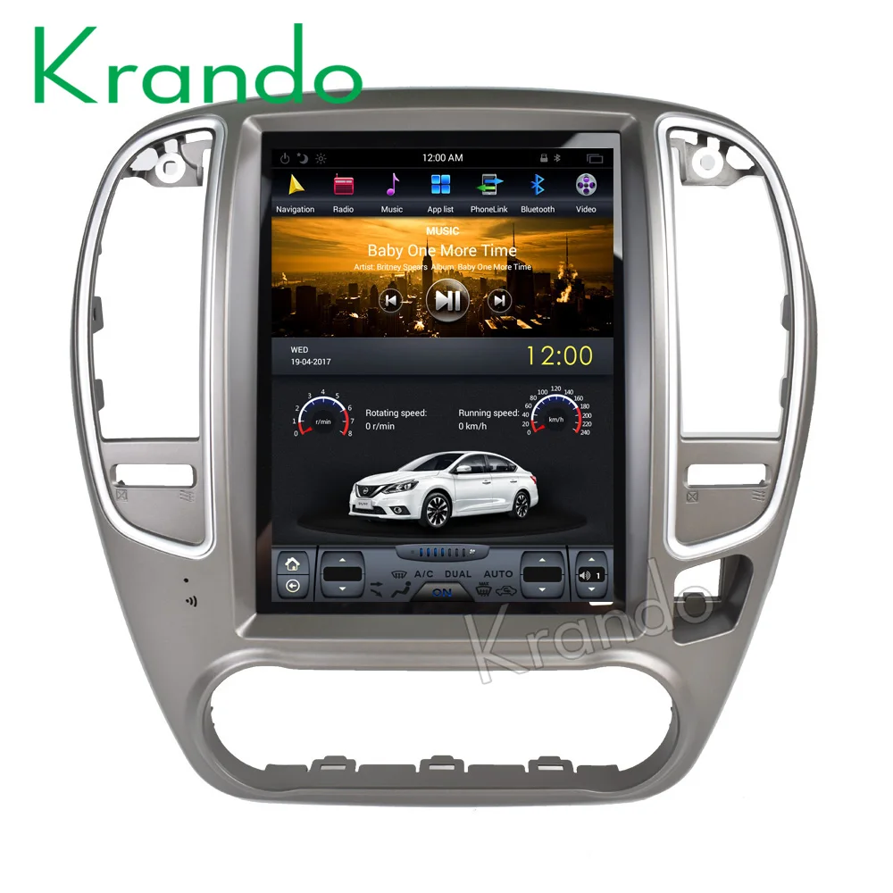 Discount Krando Android 8.1 10.4" Tesla Vertical screen car audio radio for Nissan Sylphy 2005-2010 gps multimedia navigation wifi 3G 0